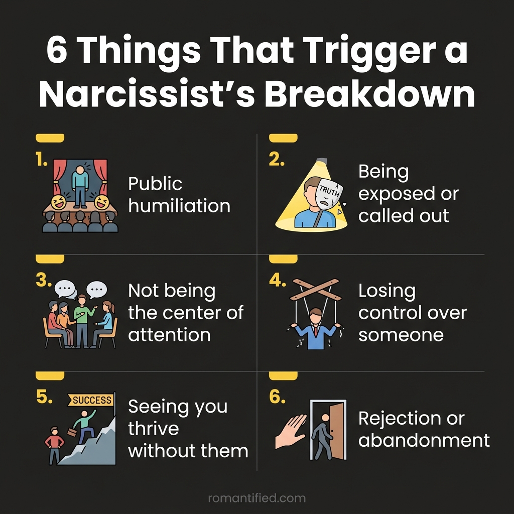 6 Things That Trigger a Narcissist's Breakdown