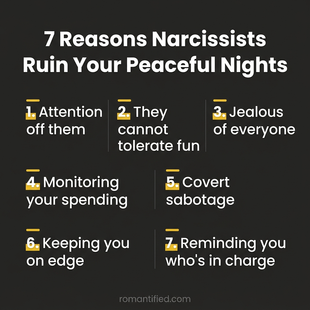 7 Reasons Narcissists Ruin Your Peaceful Nights